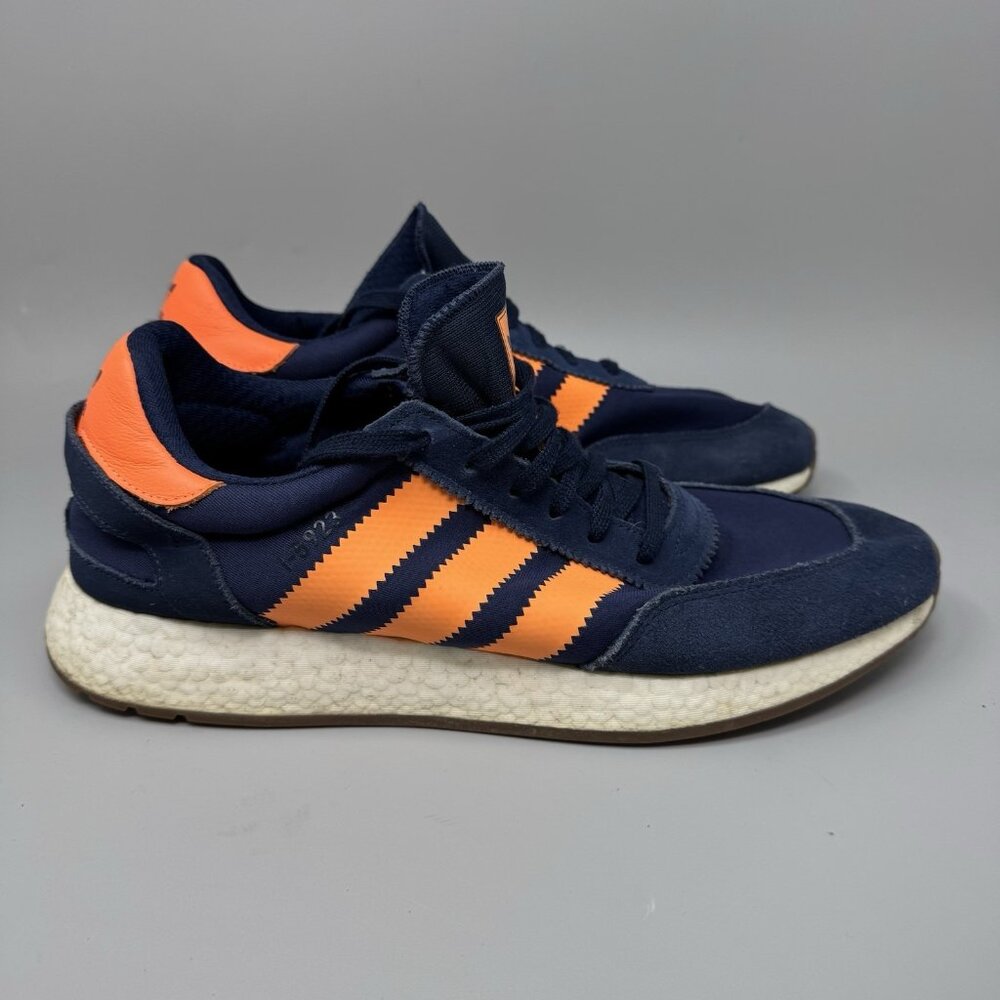 Adidas I-5923 Navy Blue Orange Suede Sneakers Athletic Shoes B37919 Size 13